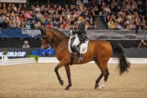 Isabell Werth and Emilio took home the Dressage World Cup from Stuttgart (Copyright ©FEI/Leanjo de Koster).